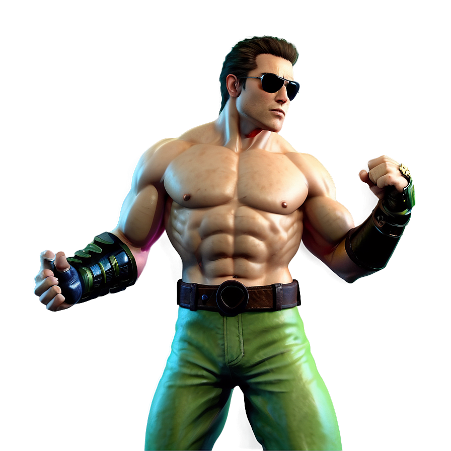 Johnny Cage Fan Art Design Png 06292024 PNG Image