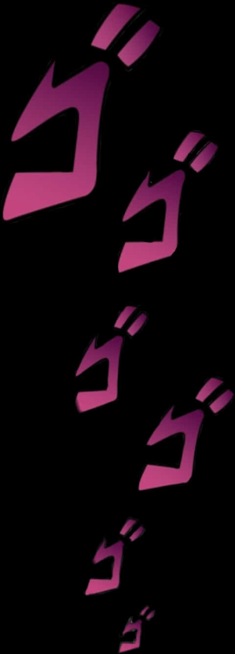 Jojo Menacing Kanji Symbol PNG Image