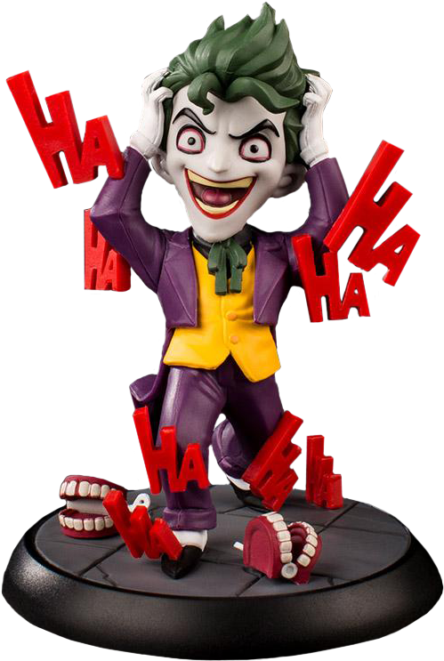 Joker Figure Laughing Mania PNG Image