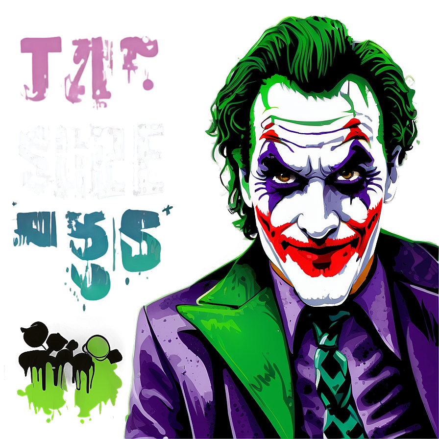 Joker Graffiti Style Png Rdd PNG Image