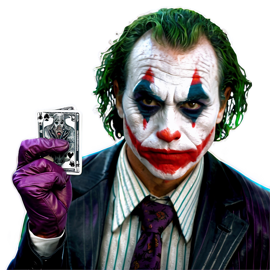 Joker Holding Joker Card Png Itd PNG Image