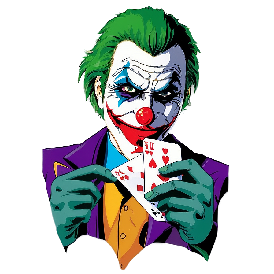 Joker Holding Joker Card Png Pcn PNG Image