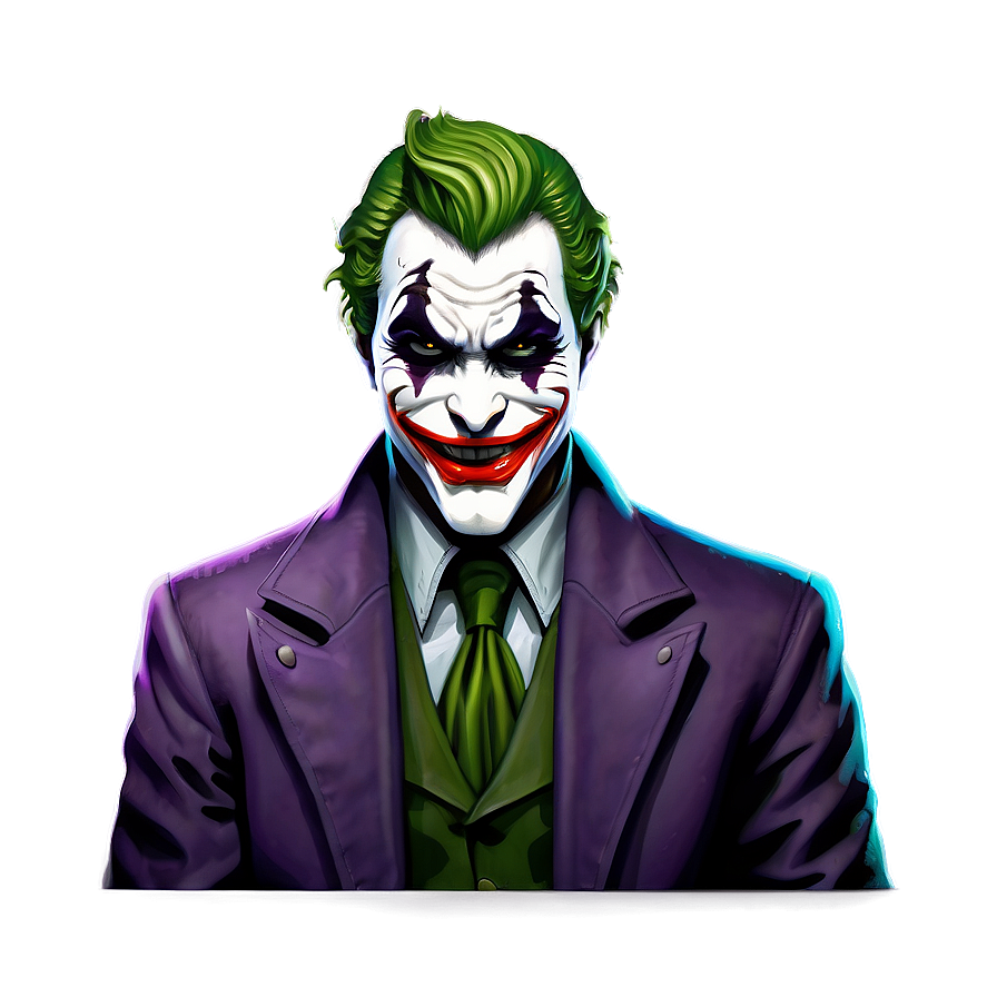 Joker's Wicked Grin Png 06122024 PNG Image