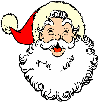 Jolly Santa Claus Cartoon PNG Image