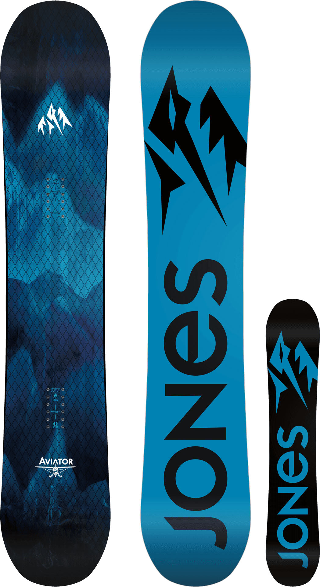 Jones Aviator Snowboard Design PNG Image