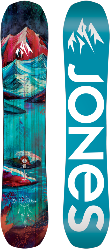 Jones Snowboard Artistic Design PNG Image