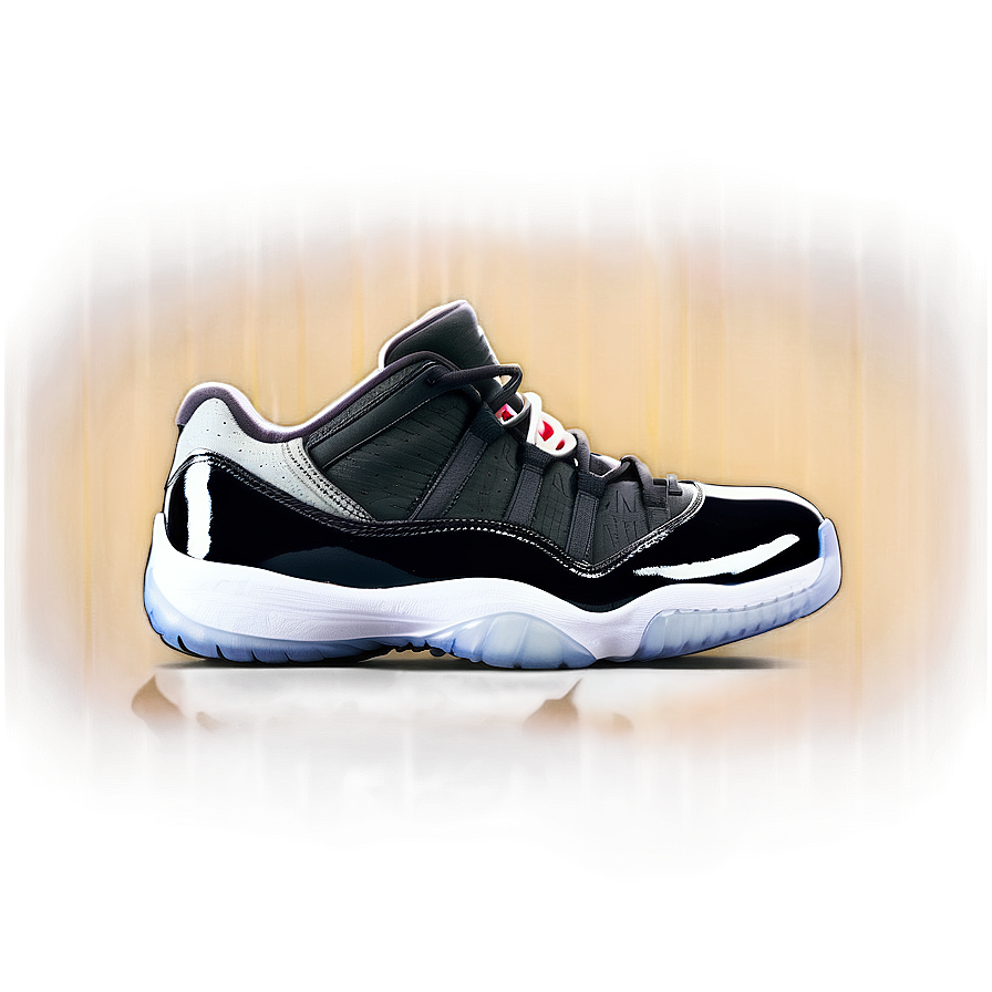 Jordan 11 Retro Low Ie Black Cement Png 66 PNG Image