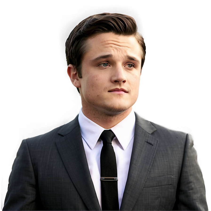 Josh Hutcherson In Suit Png Ljg PNG Image