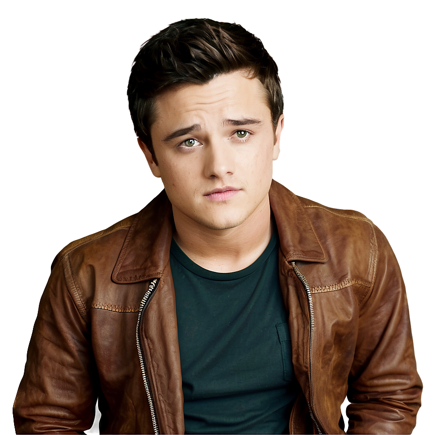 Josh Hutcherson Interview Look Png Lcl PNG Image