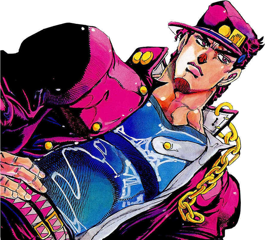 Jotaro Kujo Anime Character PNG Image