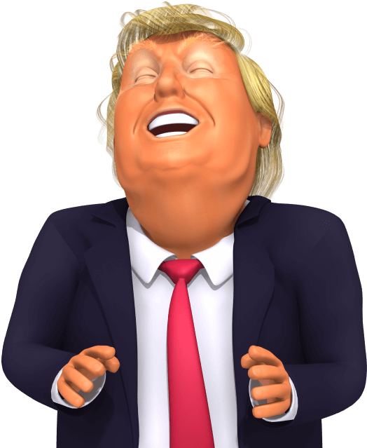 Joyful Cartoon Figure Laughing PNG Image