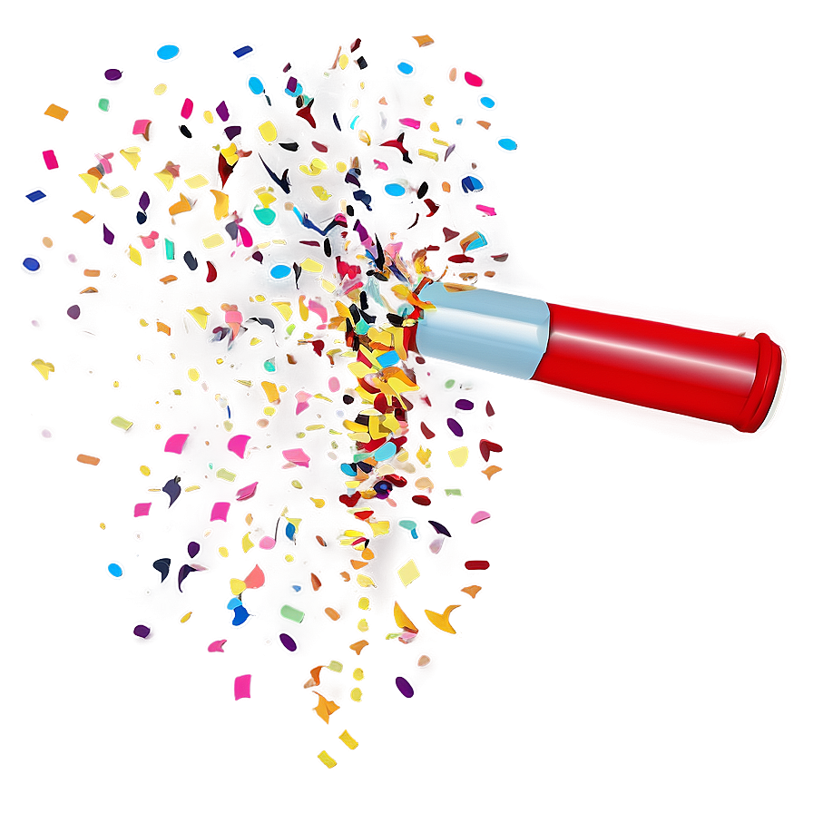 Joyful Confetti Cannon Moment Png Dim53 PNG Image