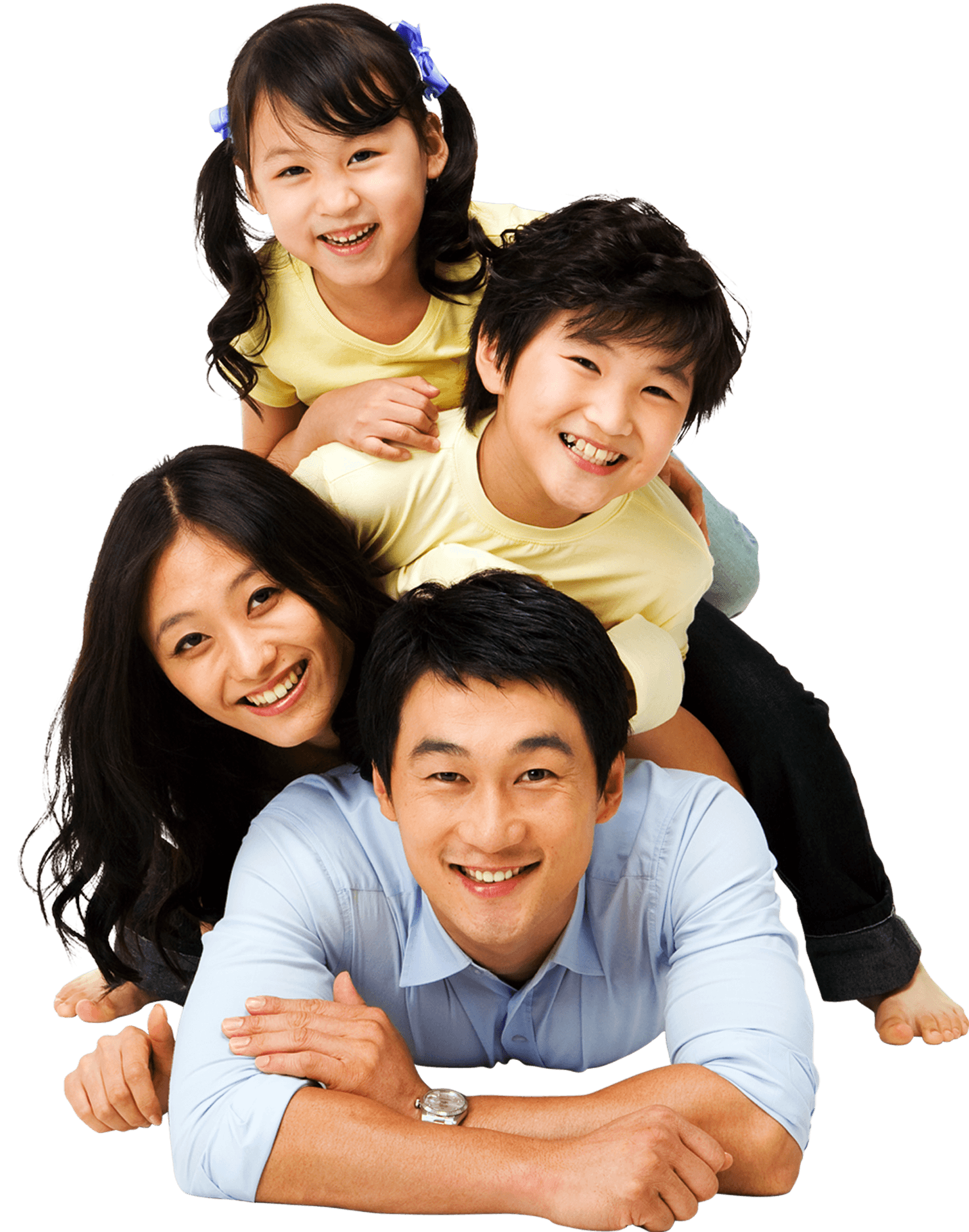 Joyful Family Portrait PNG Image