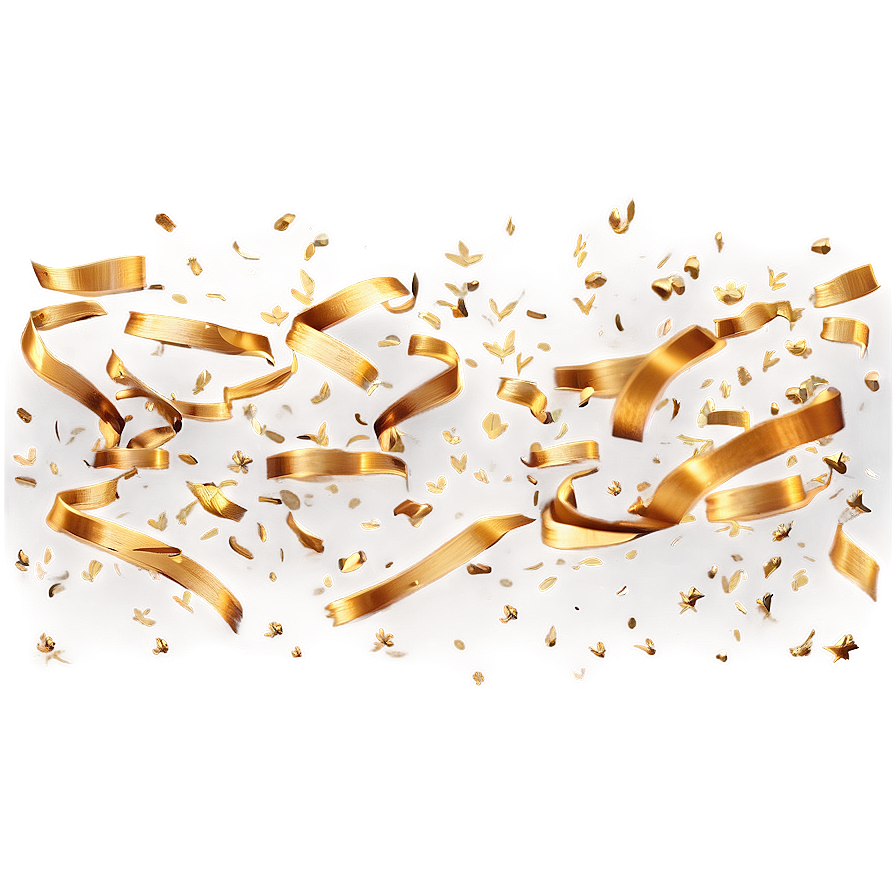 Joyful Gold Confetti Png Pym PNG Image