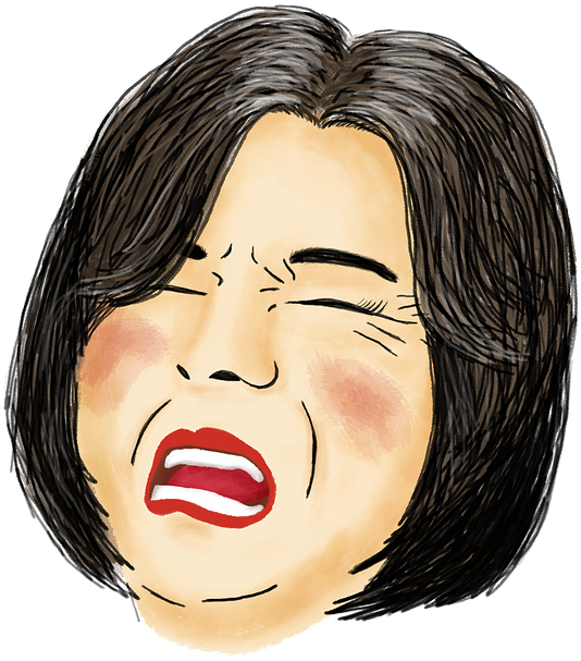 Joyful Laughter Cartoon Face PNG Image