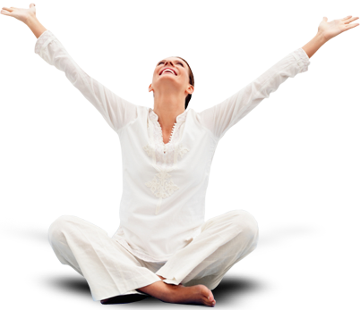 Joyful Meditation Session PNG Image