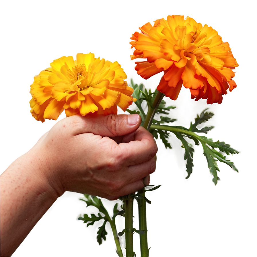 Jubilant Marigold Embrace Png Avv PNG Image