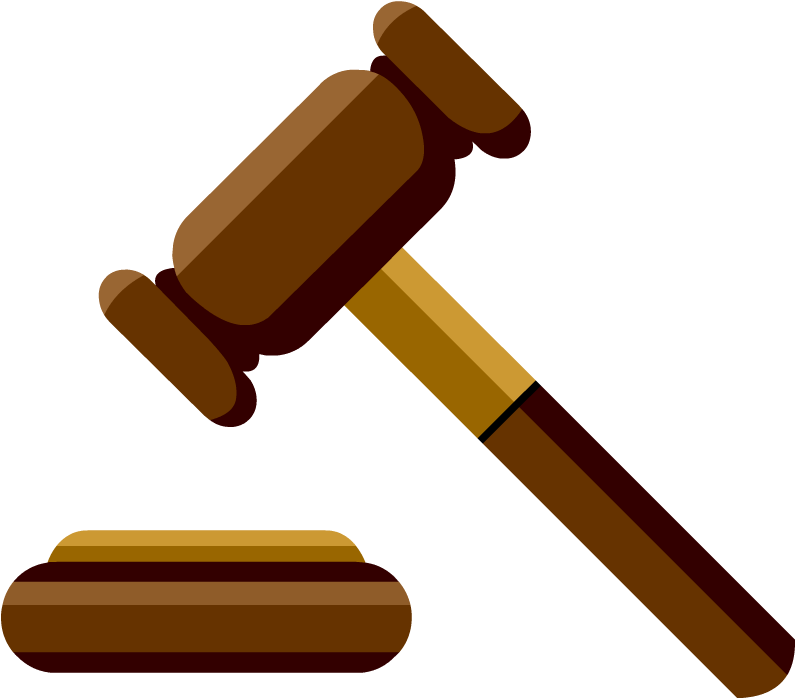 Judges Gavel Graphic PNG Image