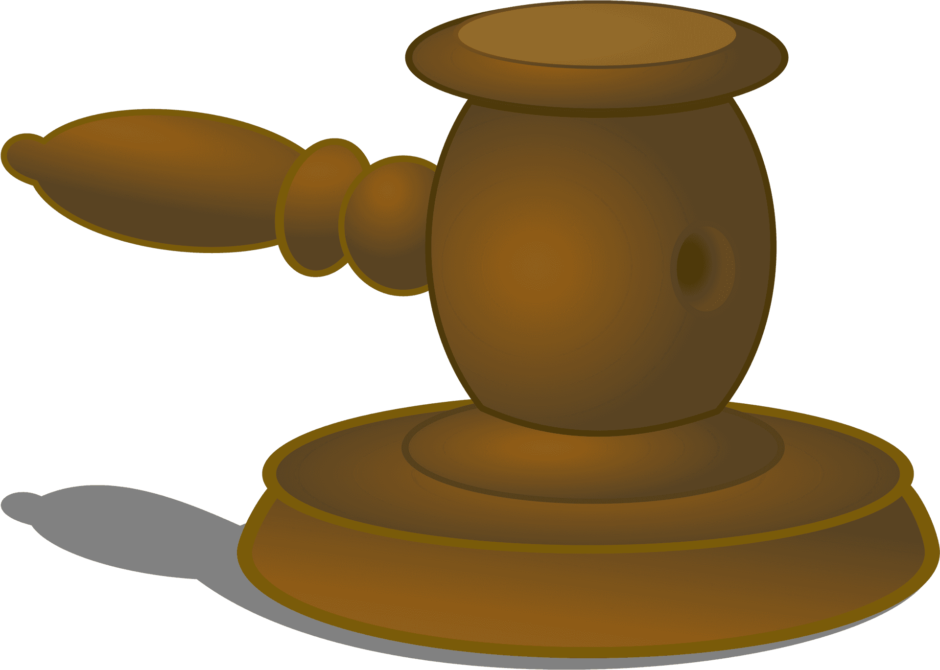 Judges Gavel Graphic PNG Image