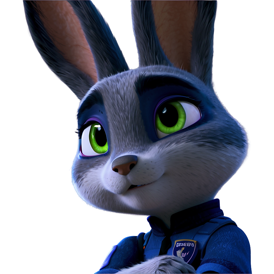 Judy Hopps Serious Look Png Jip PNG Image