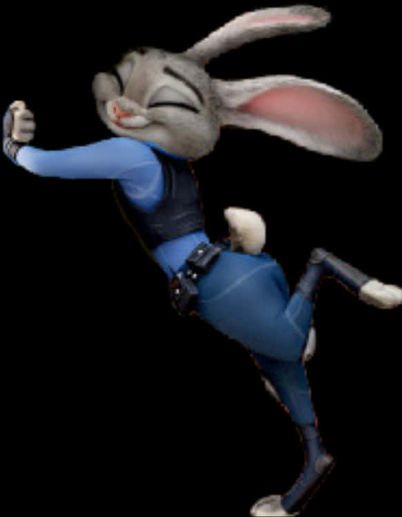 Judy Hopps Zootopia Dancing PNG Image