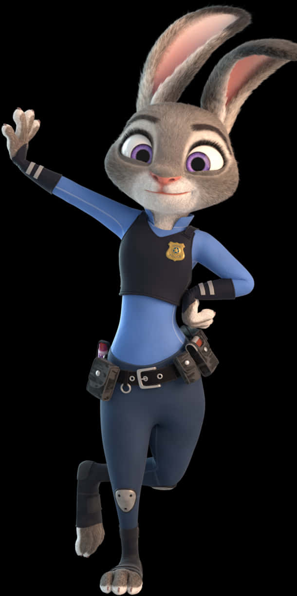 Judy Hopps Zootopia Police Officer PNG Image