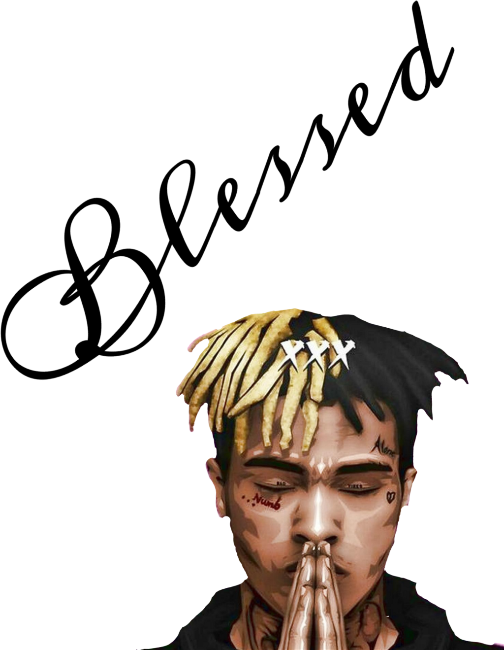 Juice Wrld Blessed Portrait PNG Image