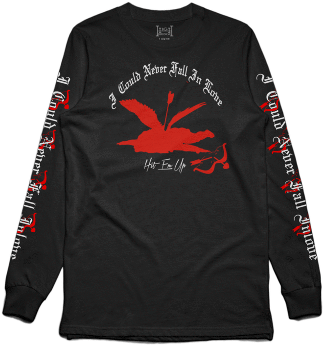 Juice Wrld Long Sleeve Shirt Design PNG Image