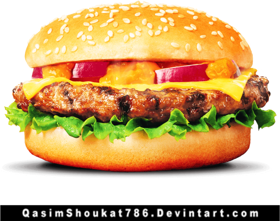 Juicy Cheeseburger Deluxe PNG Image