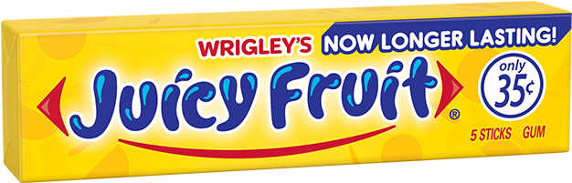 Juicy Fruit Gum Pack Wrigleys PNG Image