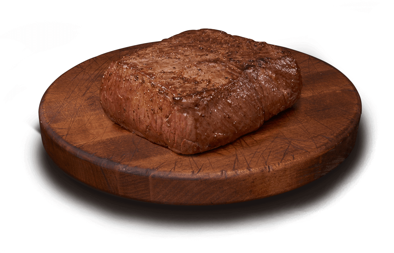 Juicy Grilled Steakon Wooden Board PNG Image