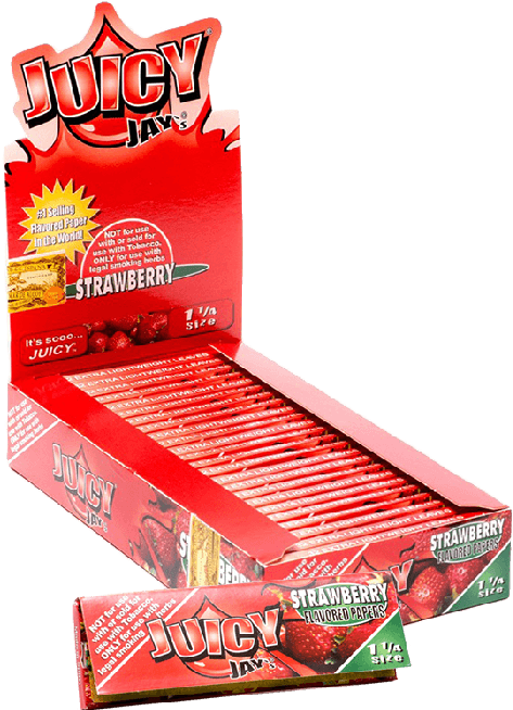 Juicy Jays Strawberry Flavored Papers PNG Image