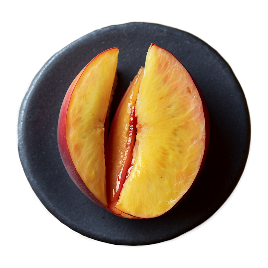 Juicy Nectarine Slice Png Khm89 PNG Image