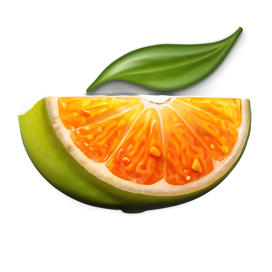 Juicy Tangerine Slice Png Rnr PNG Image