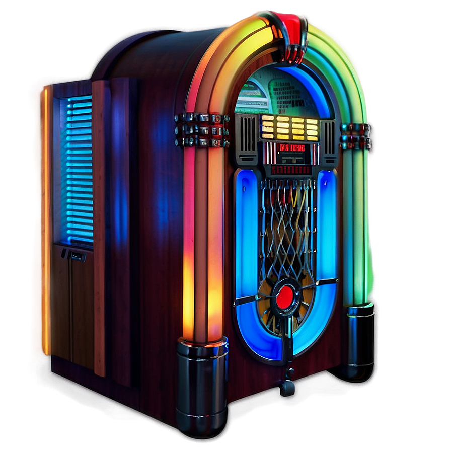 Jukebox With Glowing Lights Png Uft73 PNG Image