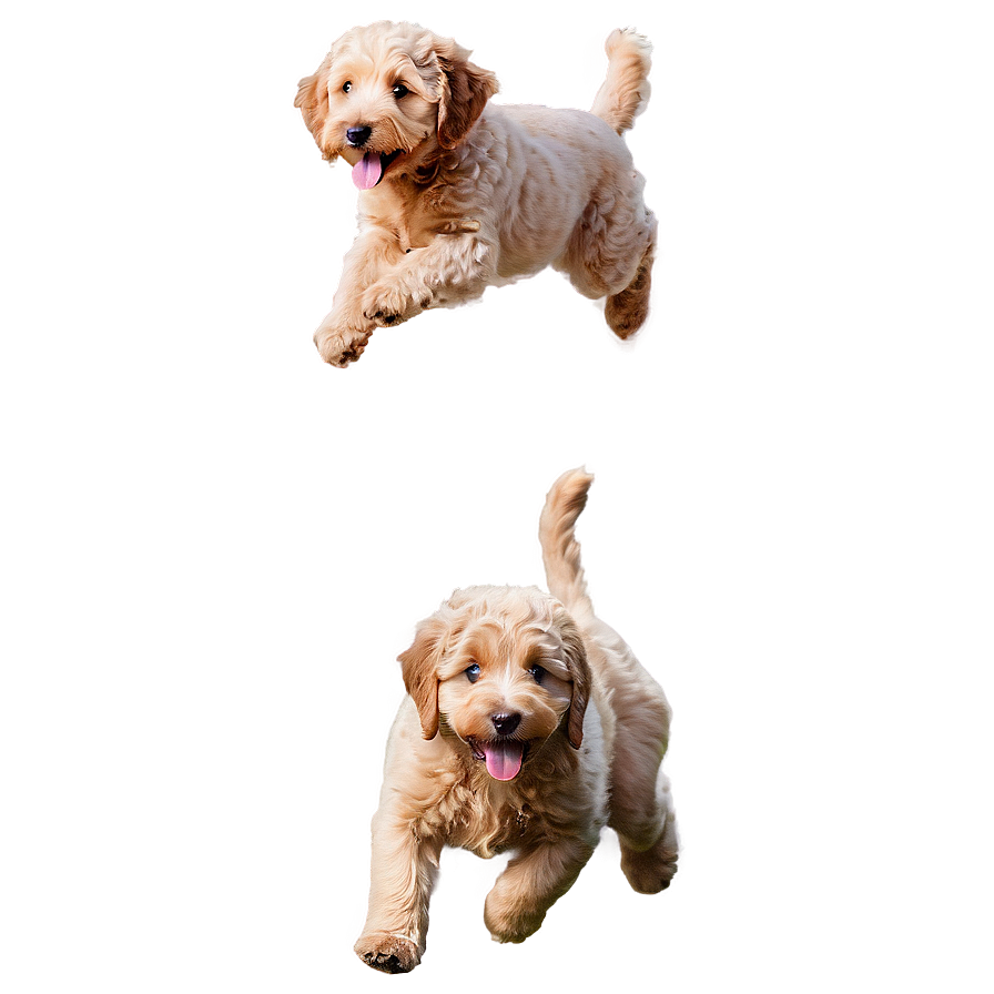 Jumping Goldendoodle Png 06262024 PNG Image