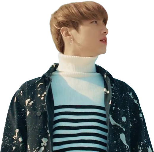 Jungkook Contemplative Look PNG Image