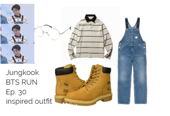 Jungkook Inspired Outfit B T S Run Ep30 PNG Image