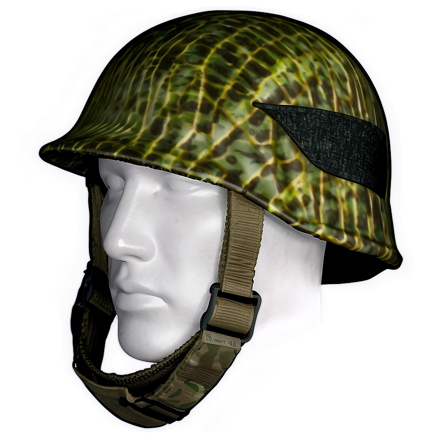 Jungle Camo Soldier Helmet Png Awi82 PNG Image