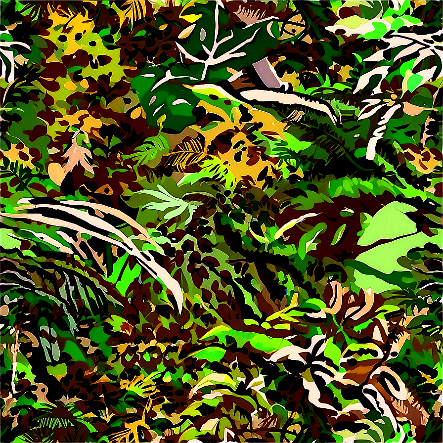 Jungle Camouflage Pattern Png Oeh PNG Image