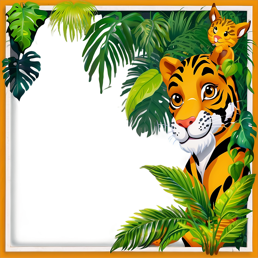 Jungle Cute Frame Png 25 PNG Image