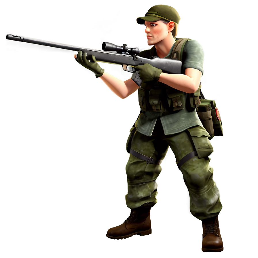 Jungle Sniper Png 06112024 PNG Image