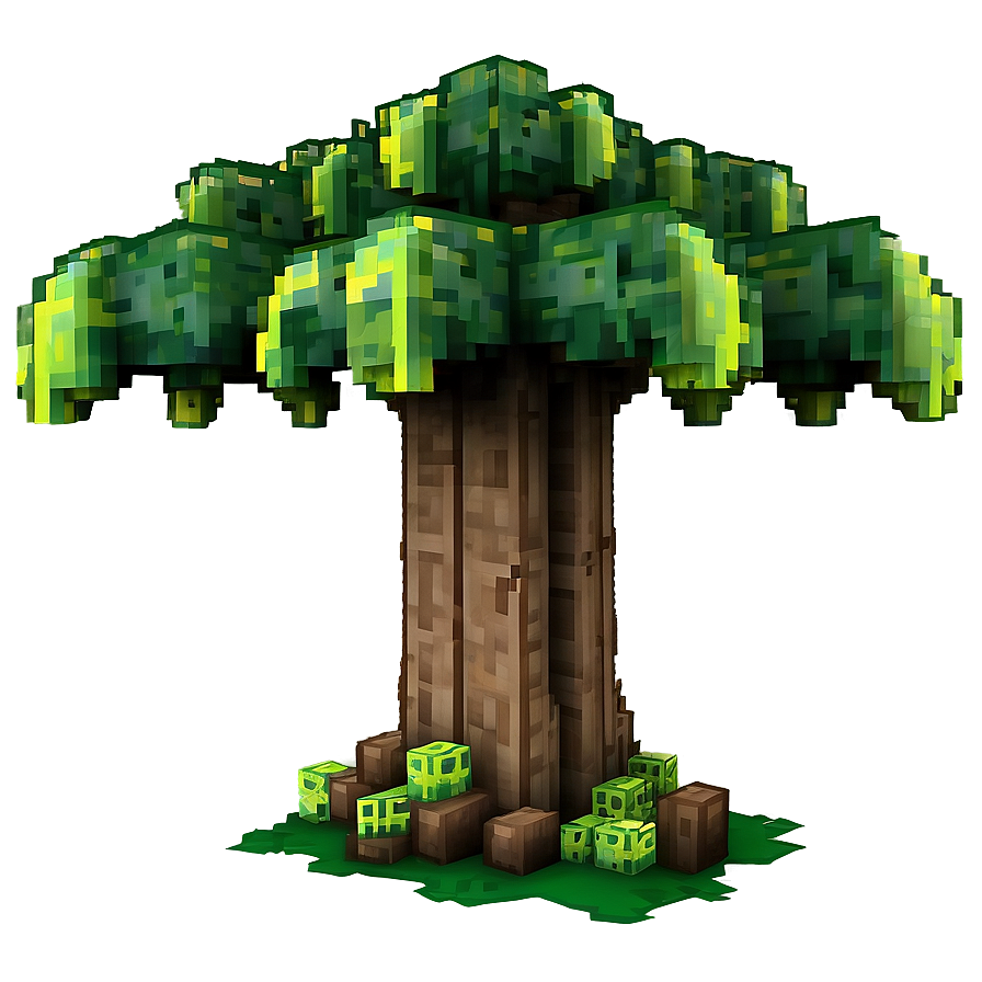 Jungle Tree In Minecraft Png 4 PNG Image