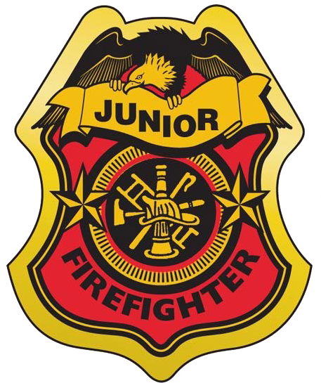 Junior Firefighter Badge Graphic PNG Image