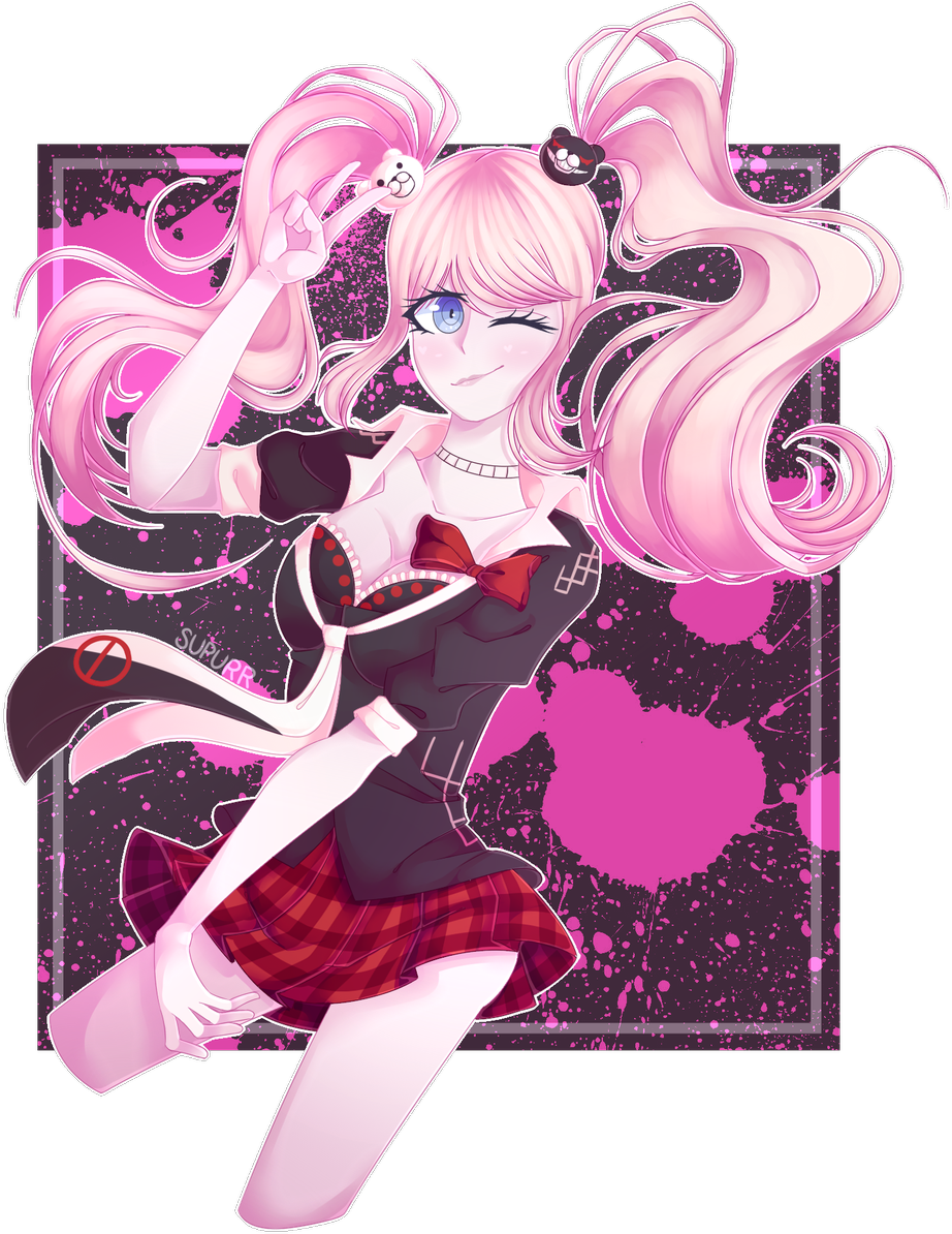 Junko Enoshima Anime Art PNG Image