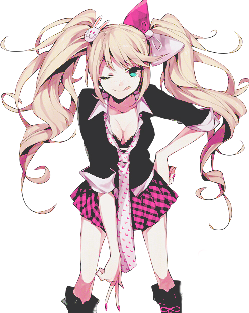 Junko Enoshima Anime Artwork PNG Image