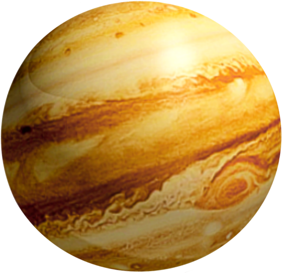 Jupiter Planet Closeup PNG Image