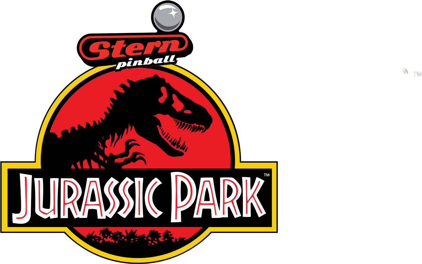 Jurassic Park Stern Pinball Logo PNG Image