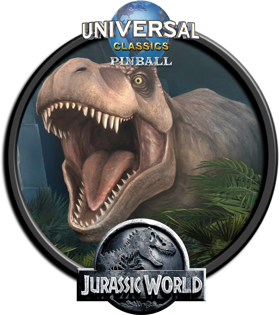 Jurassic World Pinball Promotional Artwork PNG Image