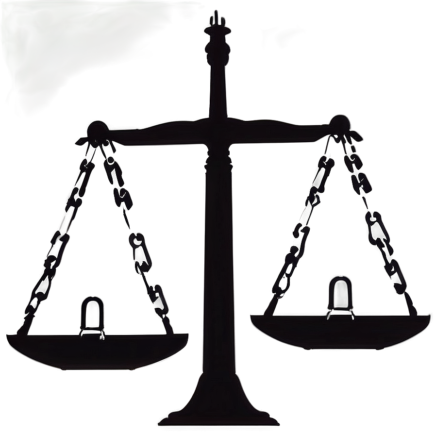 Justice Scale Silhouette Png 06132024 PNG Image